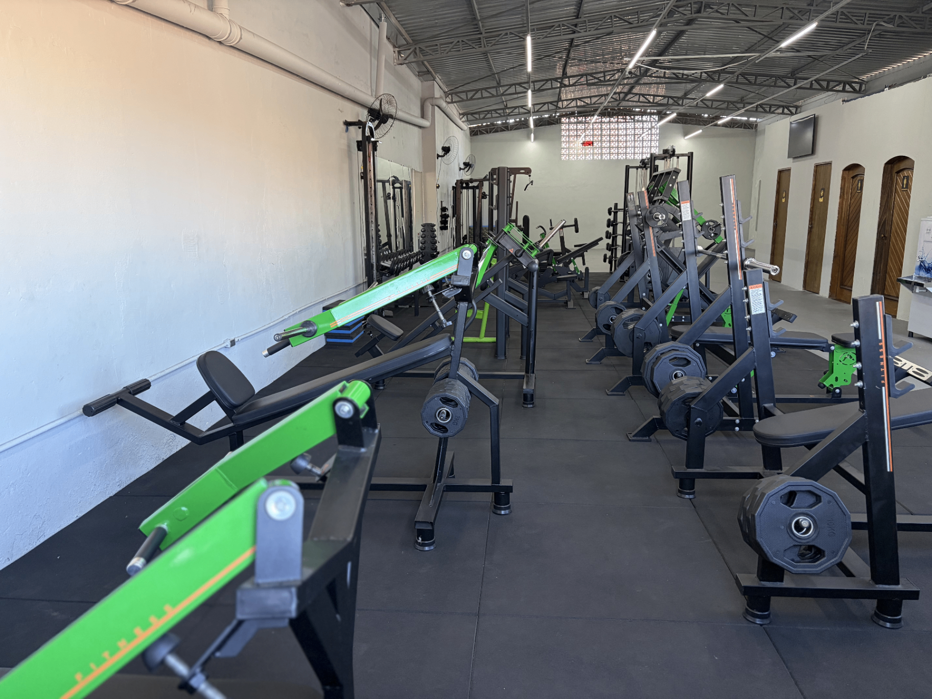 Vista geral dos equipamentos da Zone Fit
